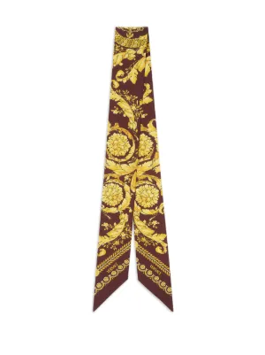 Versace printed silk twill ribbon