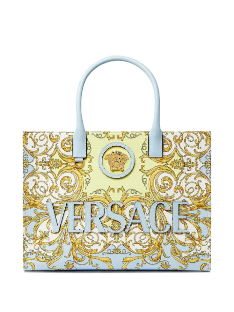 Versace large La Medusa printed tote bag