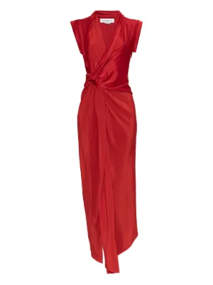 Victoria Beckham knot detail maxi dress