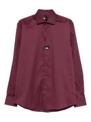 Karl Lagerfeld logo-motif shirt
