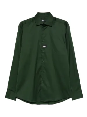 Karl Lagerfeld logo-print shirt