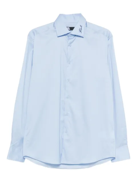 Karl Lagerfeld logo-embroidered shirt