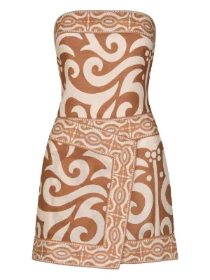Johanna Ortiz Ra&iacute;z Ritual patterned mini dress