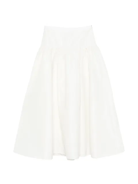 Maje long taffeta skirt