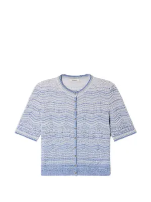 SANDRO decorative knit cardigan