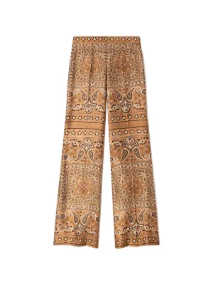 SANDRO bandana-print flowy trousers