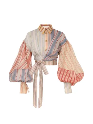 ZIMMERMANN Rebellion striped blouse
