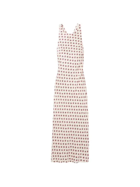 Claudie Pierlot printed satin midi dress