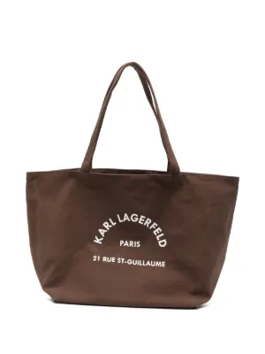 Karl Lagerfeld logo-print tote bag
