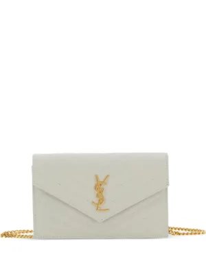 Saint Laurent Cassandre Envelope chevron chain shoulder bag