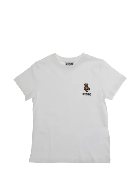 Moschino Kids teddy embroidery T-shirt