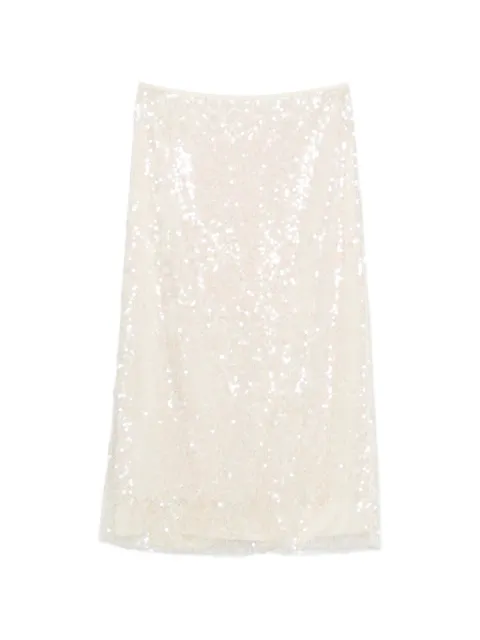 IVORY PARIS sequin-embellished midi skirt