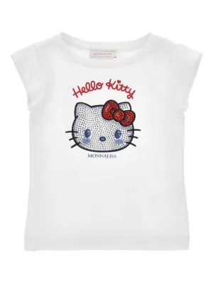 Monnalisa embellished-print T-shirt