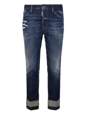 DSQUARED2 dark wash Teddy jeans