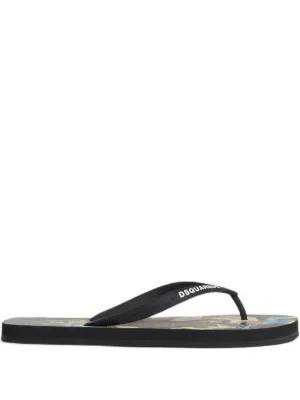 DSQUARED2 Monkey Business flip flops