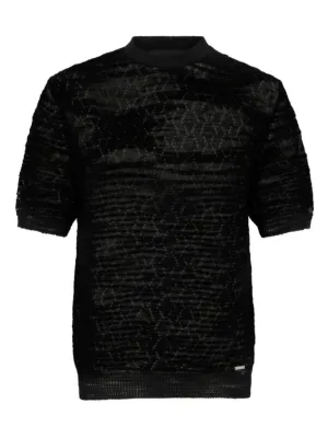 DSQUARED2 open work knit T-shirt