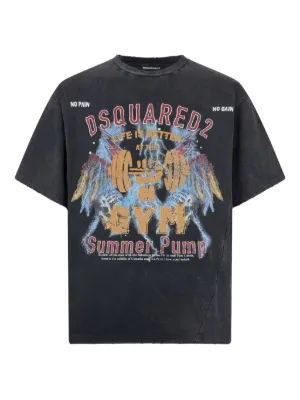 DSQUARED2 rock wash Iron Fit T-shirt