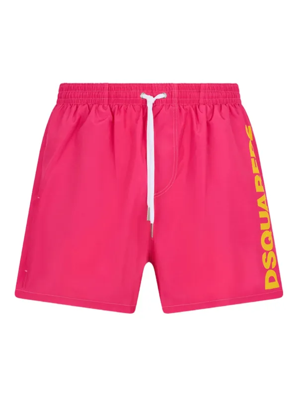 DSQUARED2 logo midi swim boxer shorts