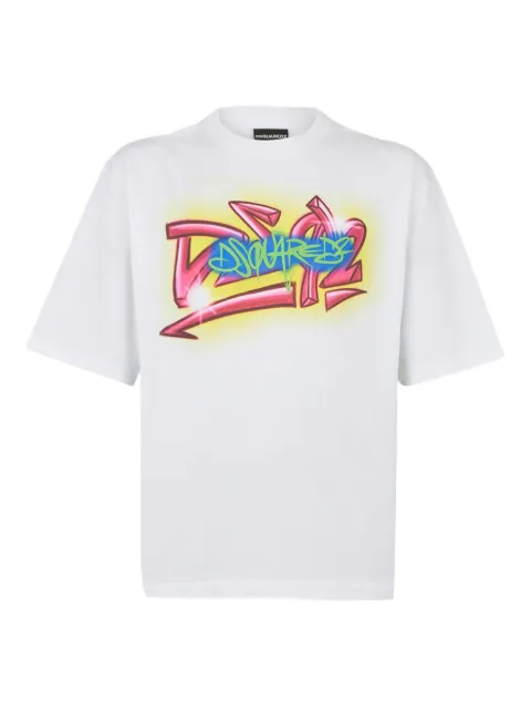 DSQUARED2 Rebel tags loose fit T-shirt