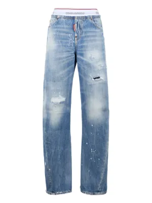 DSQUARED2 light Undle loose Twist jeans