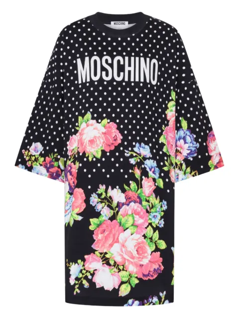 Moschino printed heavy cotton dress