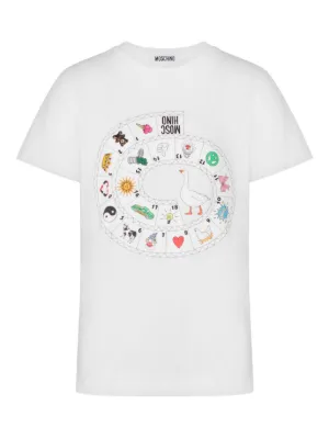 Moschino printed organic cotton jersey T-shirt