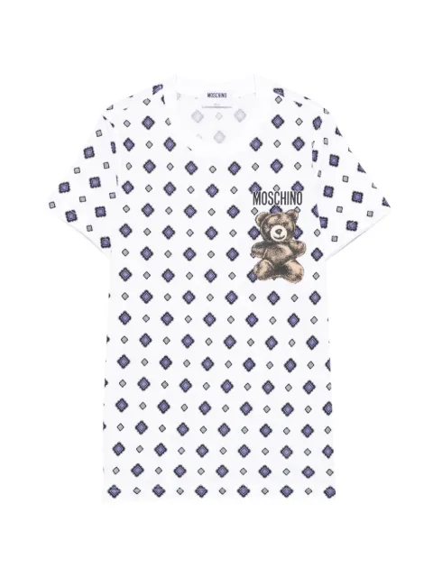 Moschino Moschino Teddy bear organic cotton jersey T-shirt