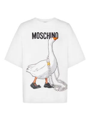 Moschino Goose organic cotton jersey T-shirt
