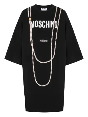 Moschino printed heavy cotton dress