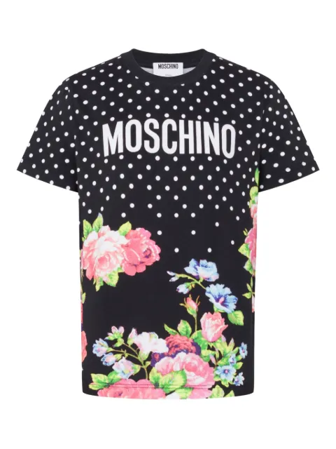 Moschino printed organic cotton jersey T-shirt