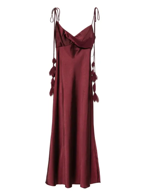 Self-Portrait tie-strap midi dress
