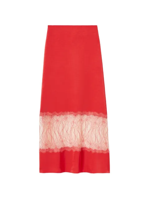 Claudie Pierlot satin lace skirt