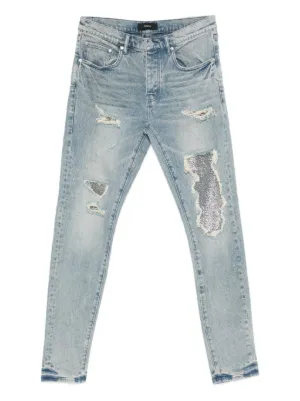 Purple Brand sequin-embellished denim jeans