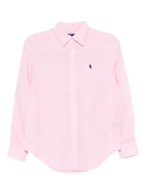 Polo Ralph Lauren logo-embroidered linen shirt