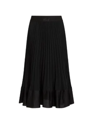 Karl Lagerfeld pleated midi skirt