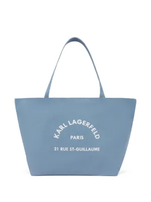 Karl Lagerfeld Rue St-Guillaume canvas tote bag