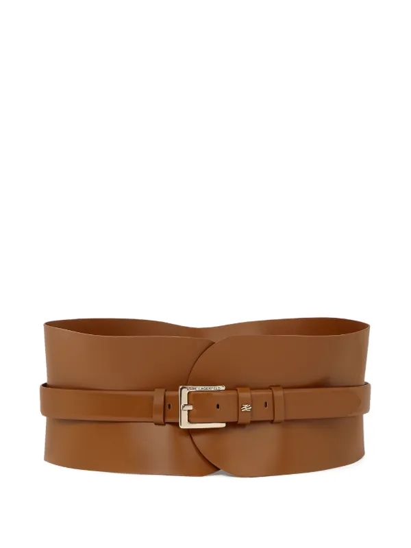 Karl Lagerfeld K/Essential leather belt