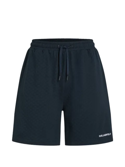 Karl Lagerfeld logo-embroidered track shorts