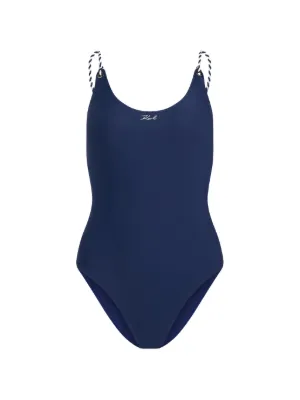 Karl Lagerfeld Signature nautical swimsuit