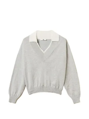 TWINSET wingtip-collar sweater