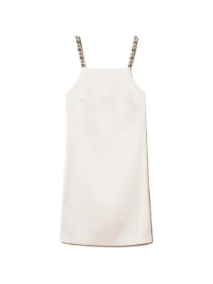 TWINSET short duchesse dress with embroidery