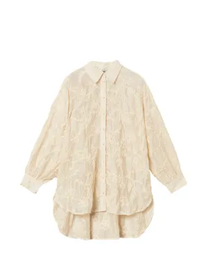 TWINSET muslin shirt with Cornely embroidery
