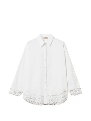 TWINSET poplin shirt with embroidery