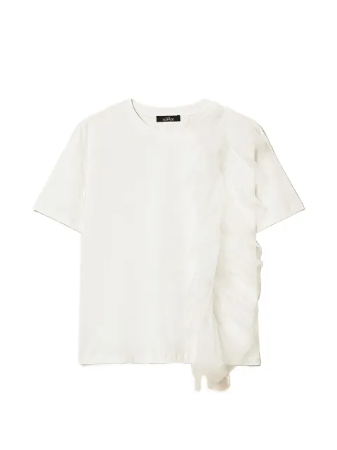 TWINSET regular fit T-shirt with tulle