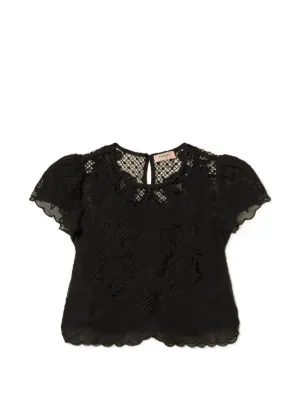 TWINSET muslin blouse with embroidery