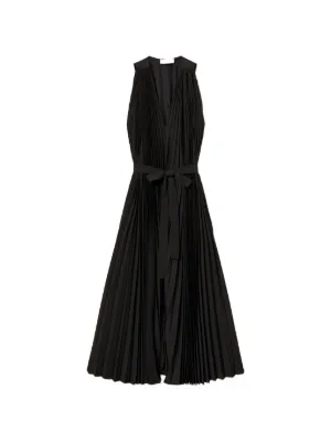 TWINSET crêpe de chine and poplin long dress