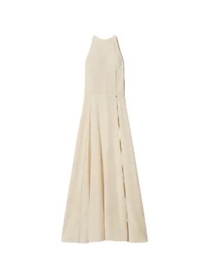 TWINSET long halter dress with print