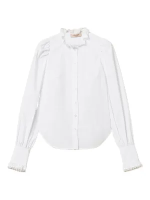 TWINSET poplin shirt with lace