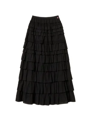 TWINSET long ruffled lace skirt