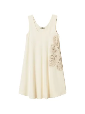TWINSET maxi top with crochet detail